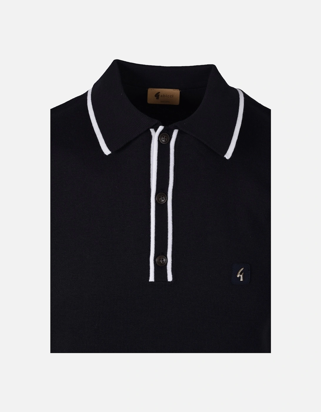 Lineker Knitted Polo Shirt Navy