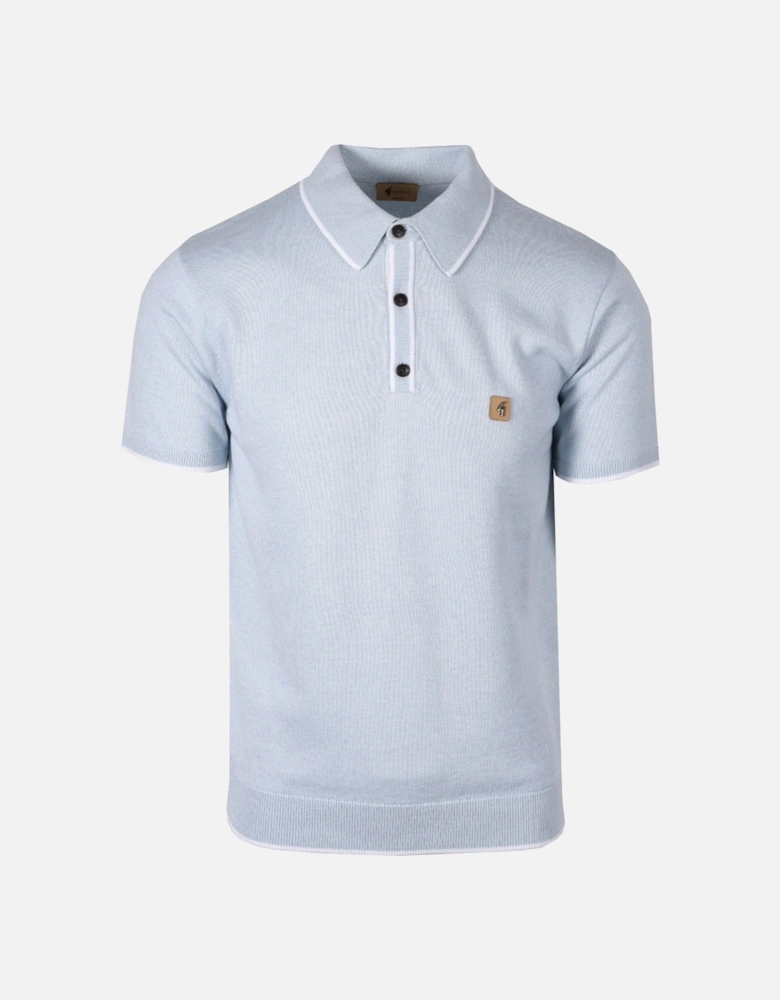 Lineker Knitted Polo Shirt Spray