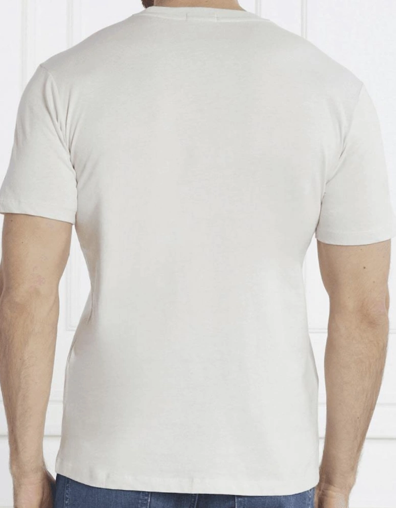 Graphic Logo Round Neck White T-Shirt
