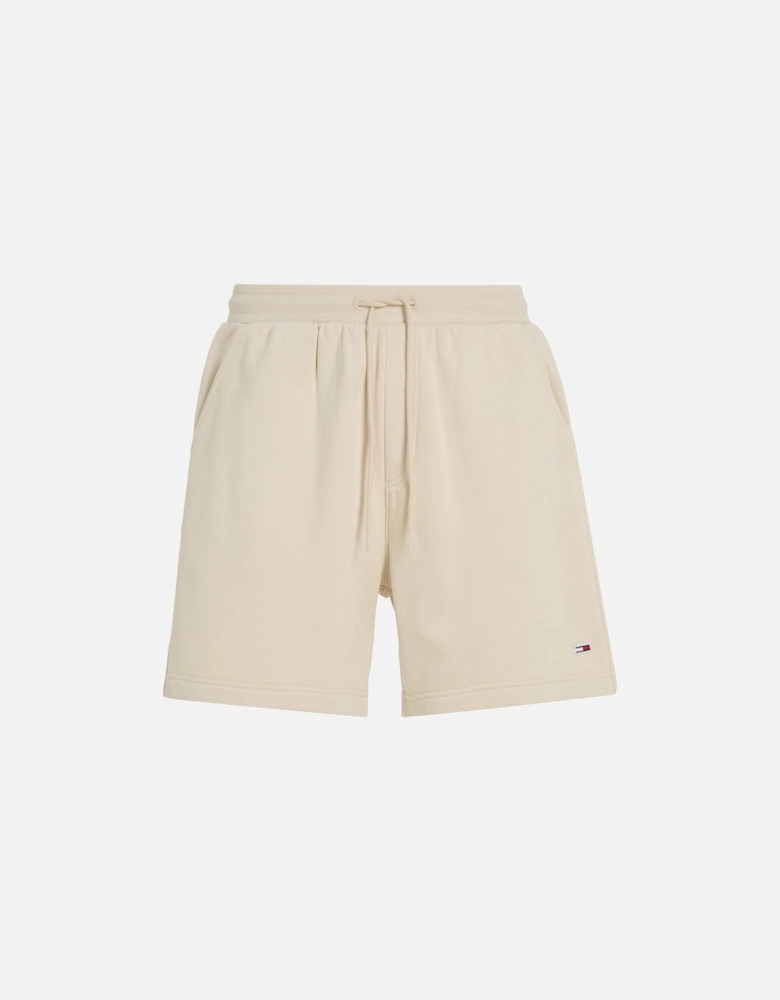 Mens Beach Fleece Shorts (Beige)