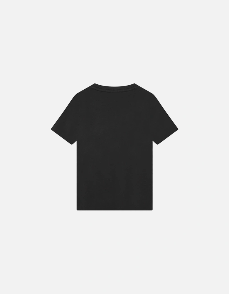 Juniors Multi Logo T-Shirt (Black)