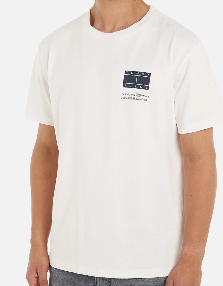 Mens Regular Essential Flag T-Shirt (Ecru)