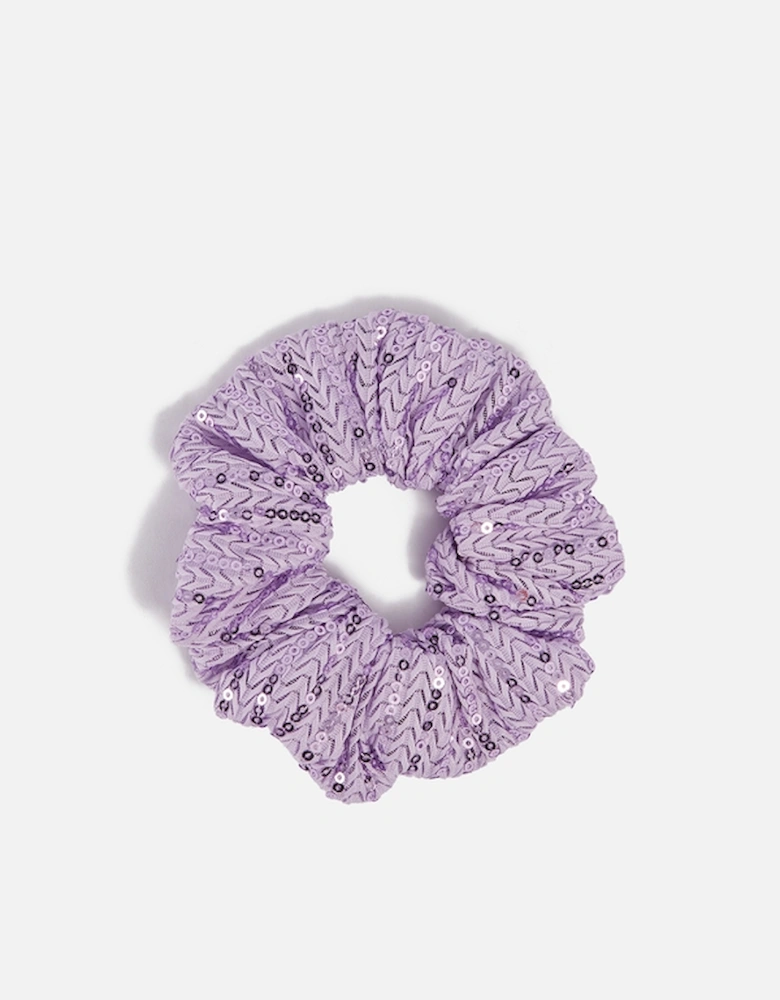 Sequined Lace Scrunchie