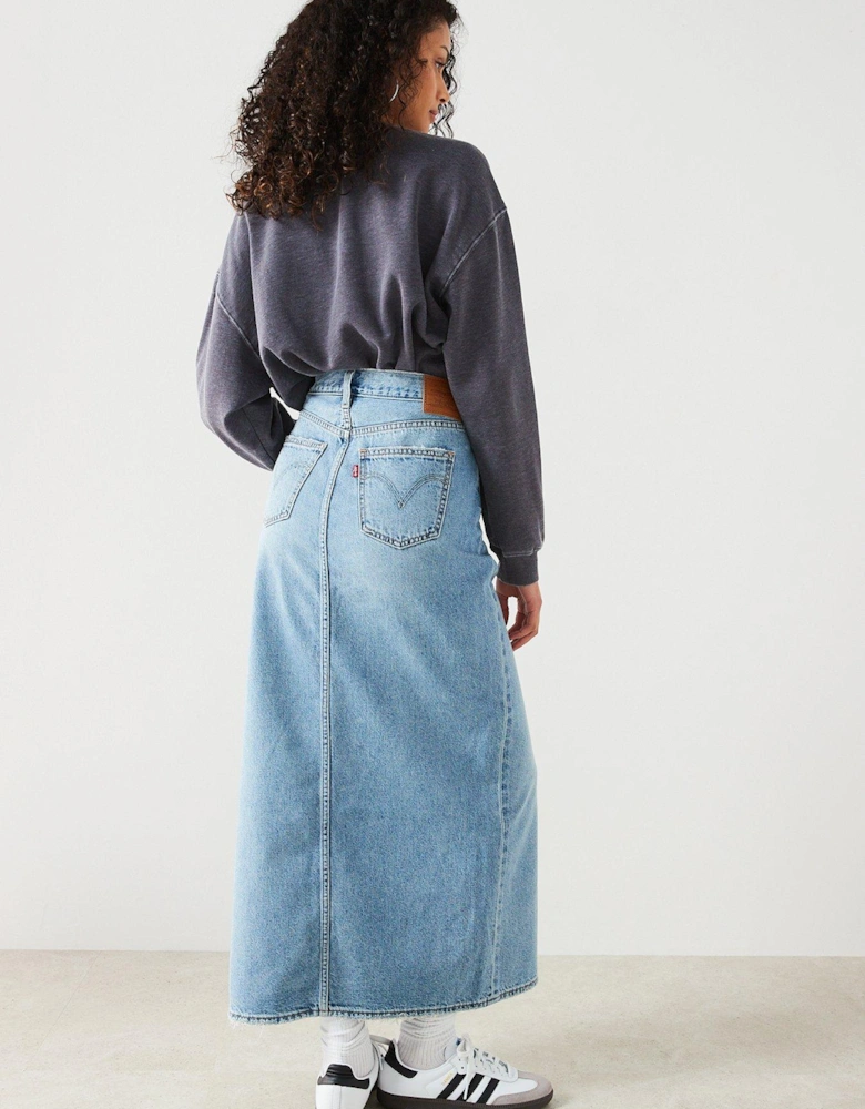 Maxi Denim Skirt - Please Hold