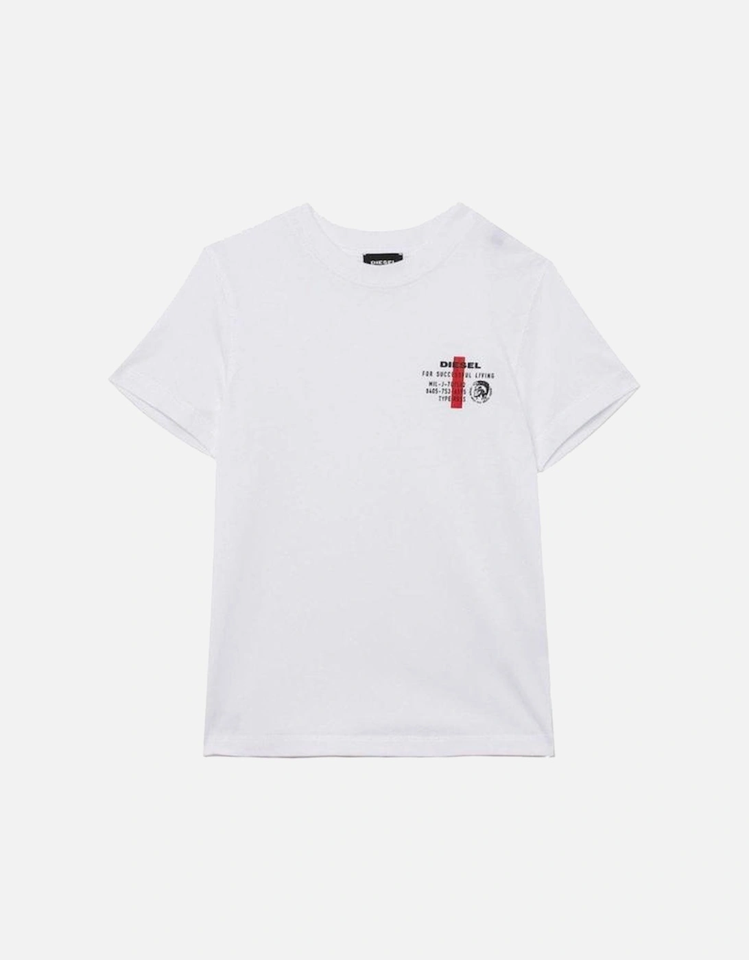 Boys White 'Successful Living' T-Shirt, 2 of 1