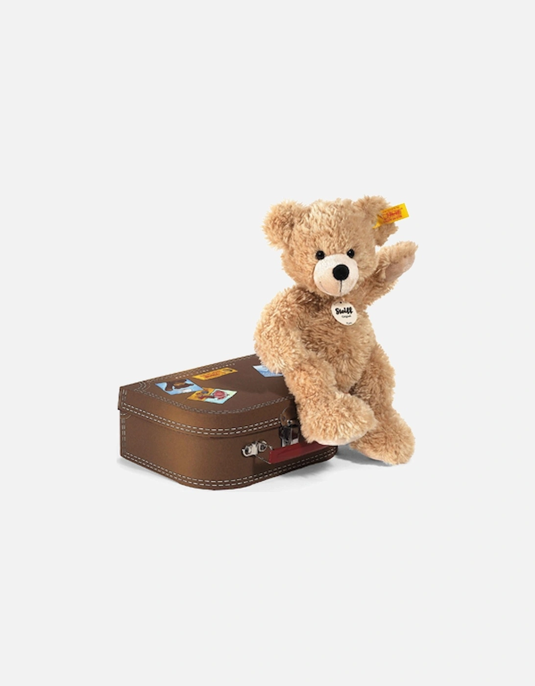 Fyn Teddy Bear In Suitcase Beige -28 cm