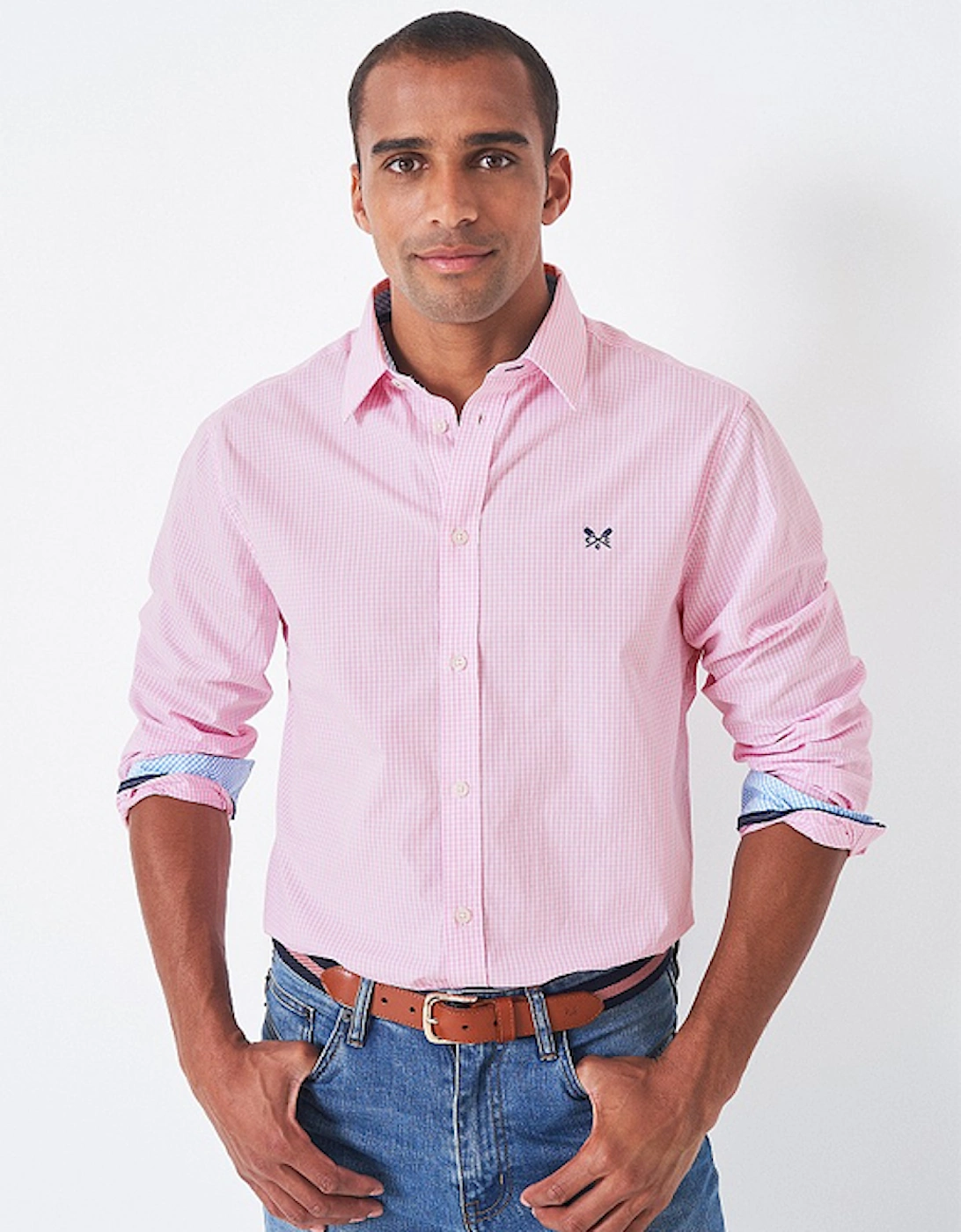 Men's Classic Micro Gingham Classic Pink, 5 of 4