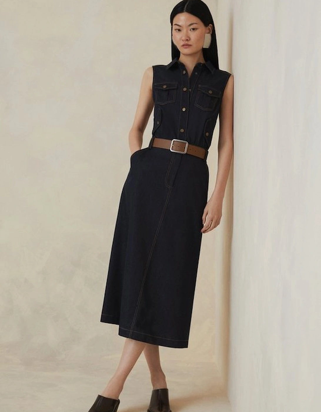 The Founder Tailored Denim Dress, 4 of 3