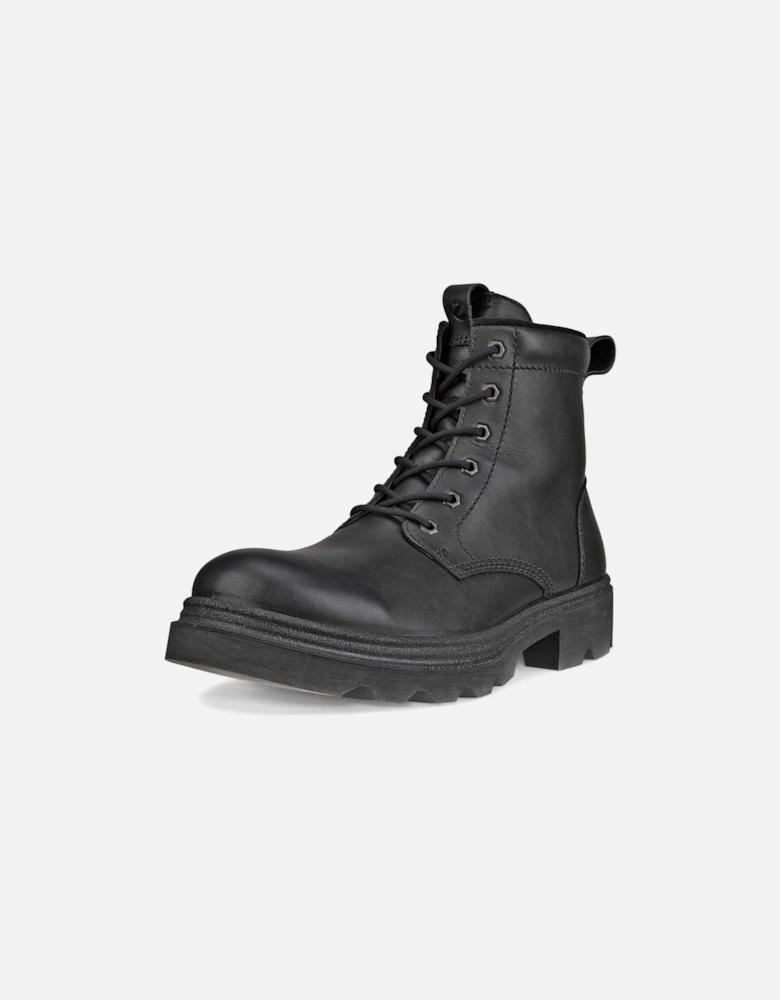 214724-01001 Grainer black leather boot mens
