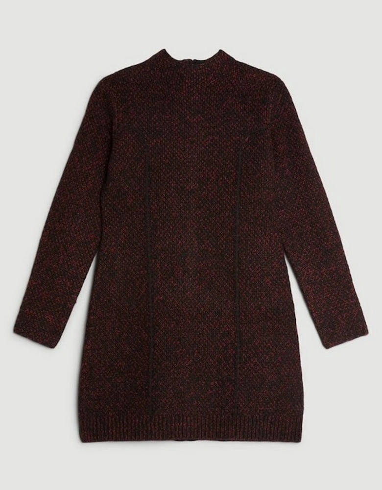 Tweed Knit Mini Dress