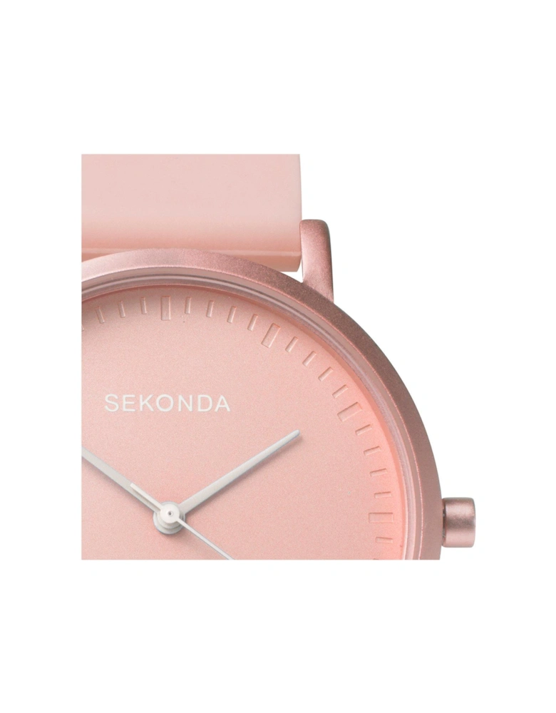 Ladies Palette Pink Silicone Strap with Pink Dial Watch