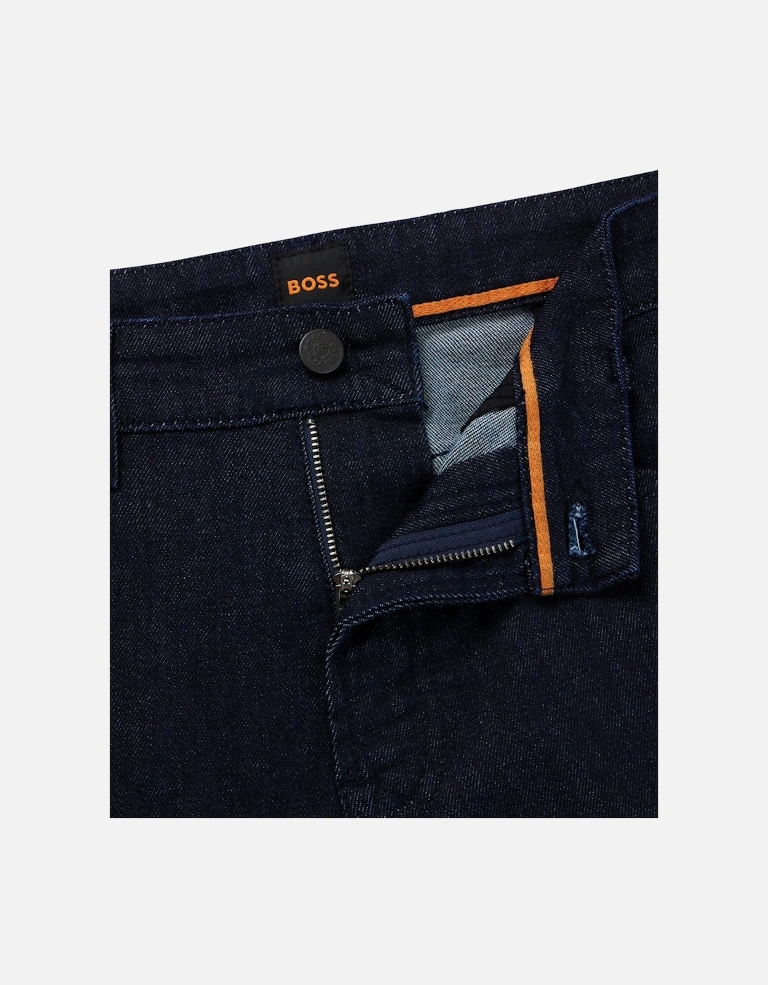 Orange Re.Maine Mens Regular Fit Dark Blue Comfort-Stretch Denim Jeans NOS