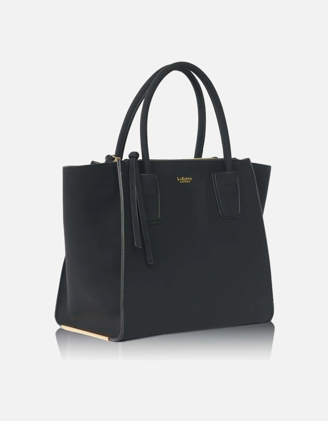 Demi Black Vegan Winged Tote Bag