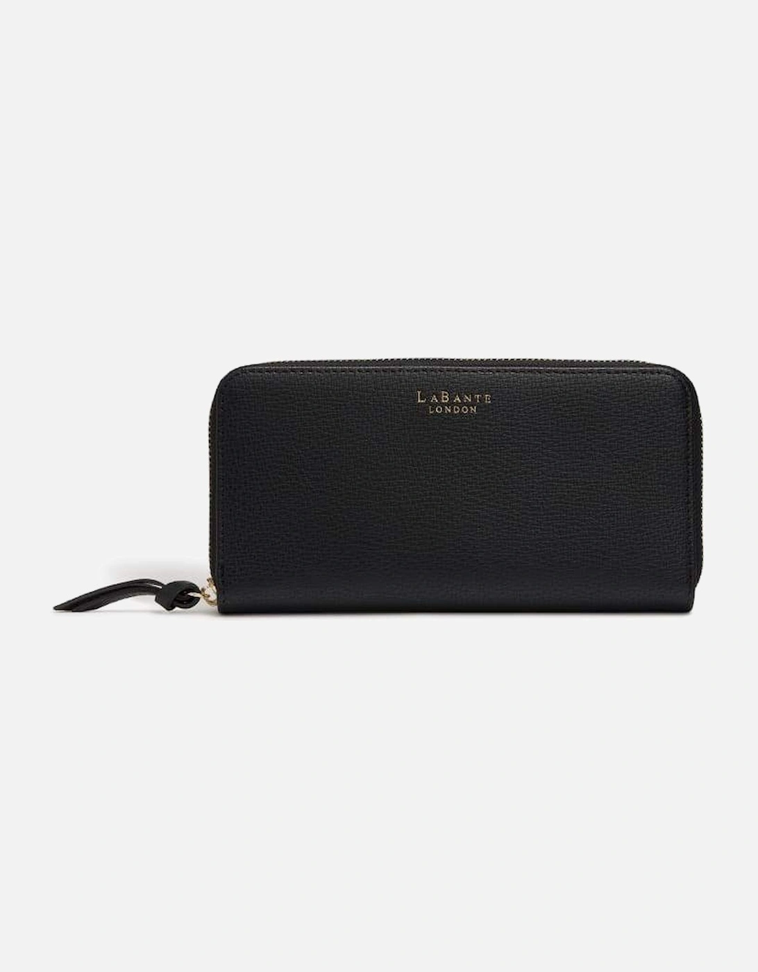 Serene Black Vegan Zip Around Wallet, 6 of 5