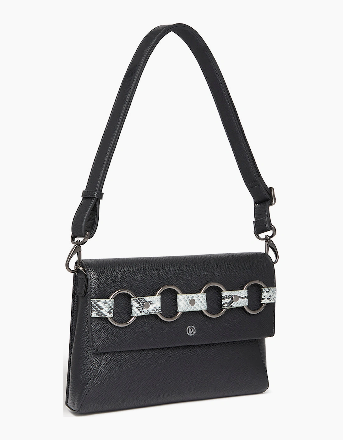 Labante London Women's Alder Black Clutch & Cross-Body Bag