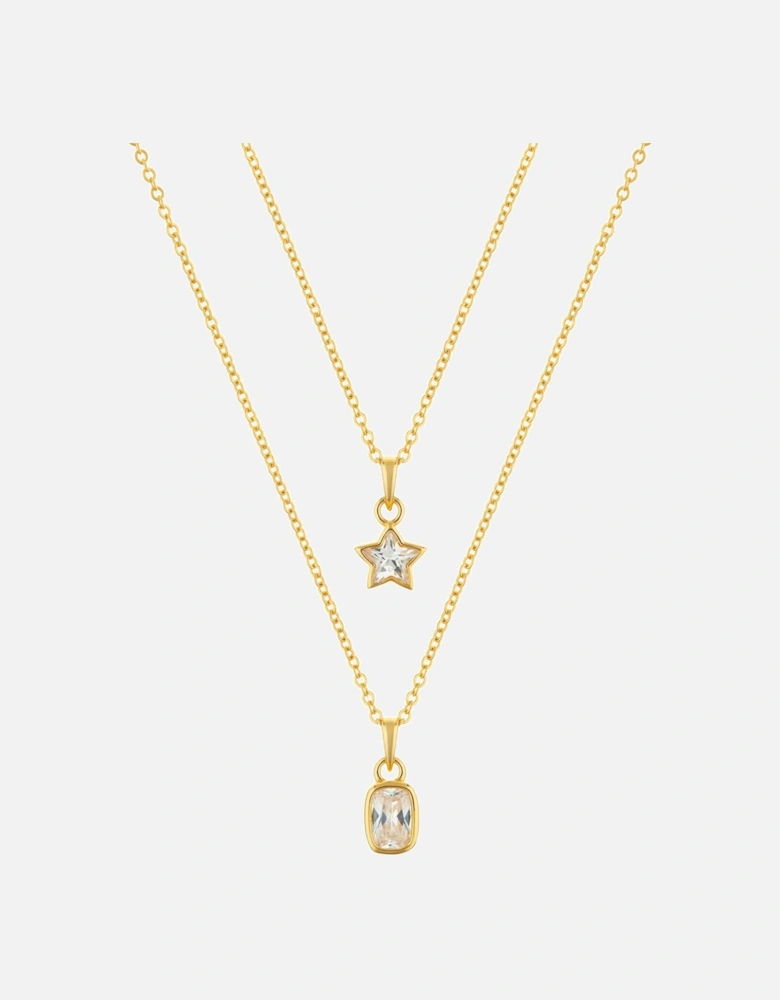 Divine Star Gold plated sterling silver Necklace