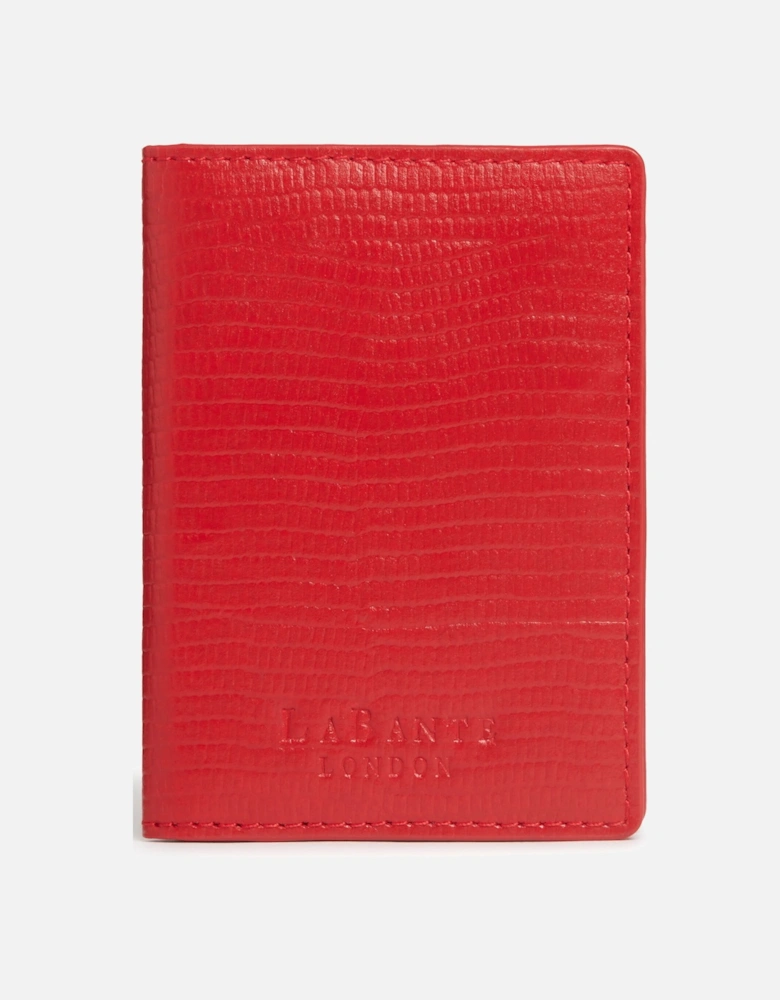 Nutcombe Red Passport Holder & bi-fold CC holder Gift Box