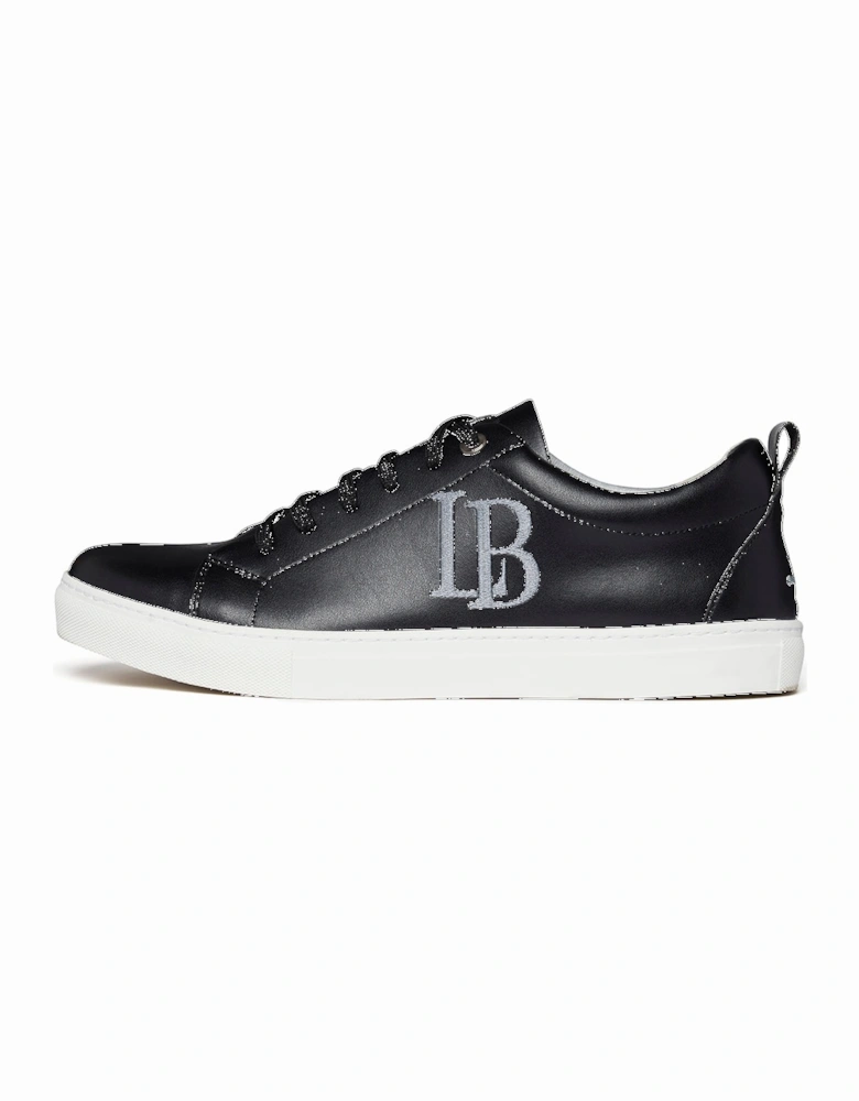 LB Black Apple Leather Sneakers Men