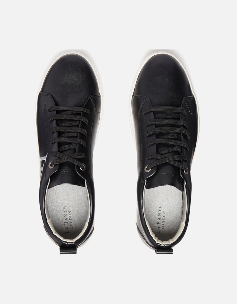 LB Black Apple Leather Sneakers Men