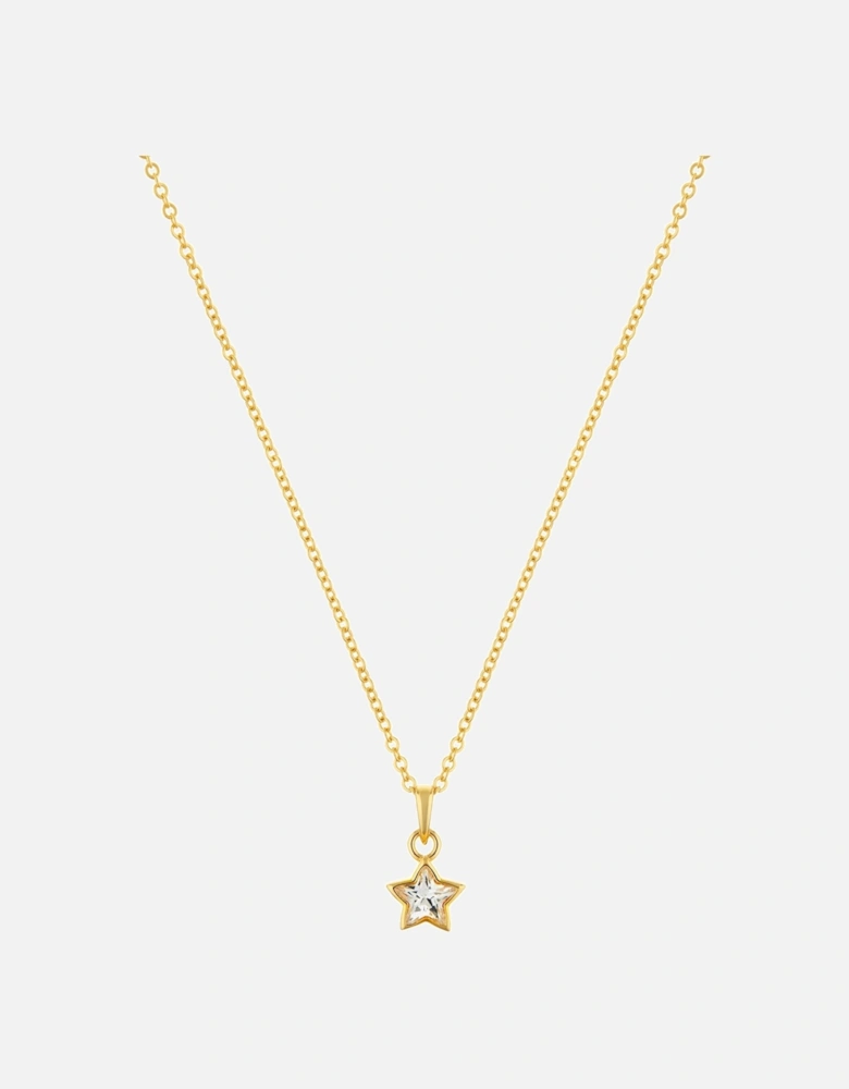 Divine Star Gold plated sterling silver Necklace