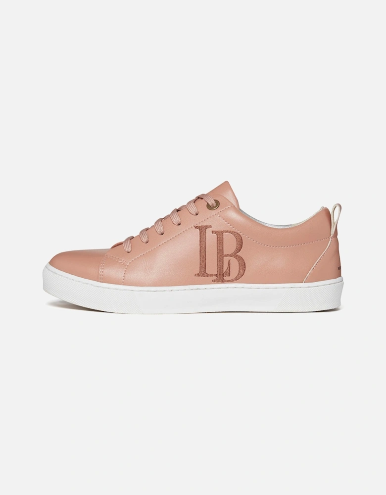 LB Nude Apple Leather Sneakers for Women