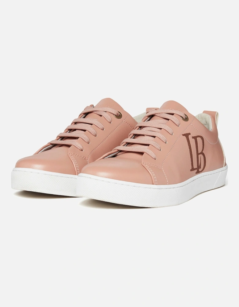 LB Nude Apple Leather Sneakers for Women