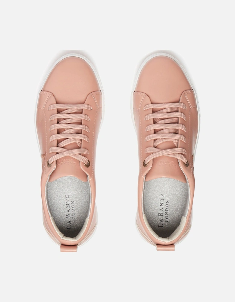 LB Nude Apple Leather Sneakers for Women