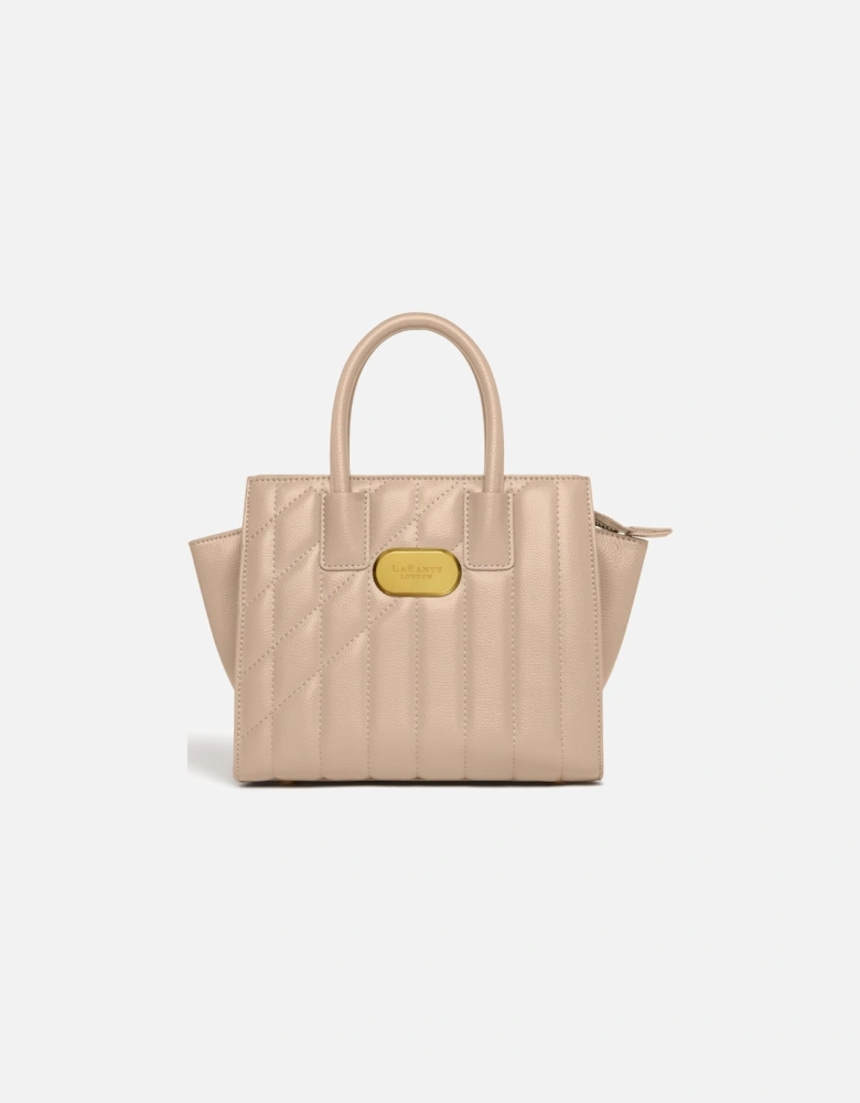 Mini Demi Tote Bag in Beige