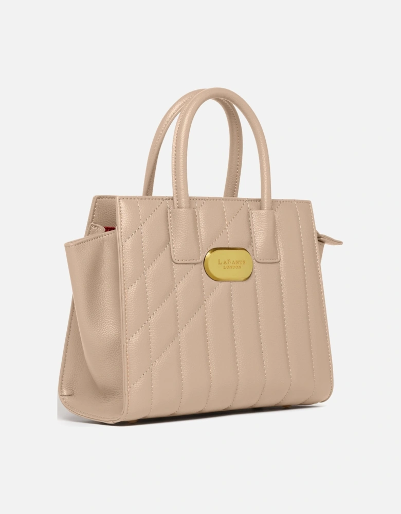 Mini Demi Tote Bag in Beige