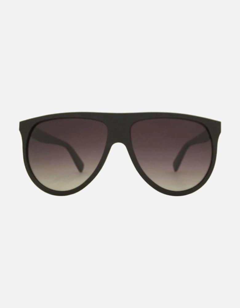 Ebony Wood Sophia Aviator Sunglasses