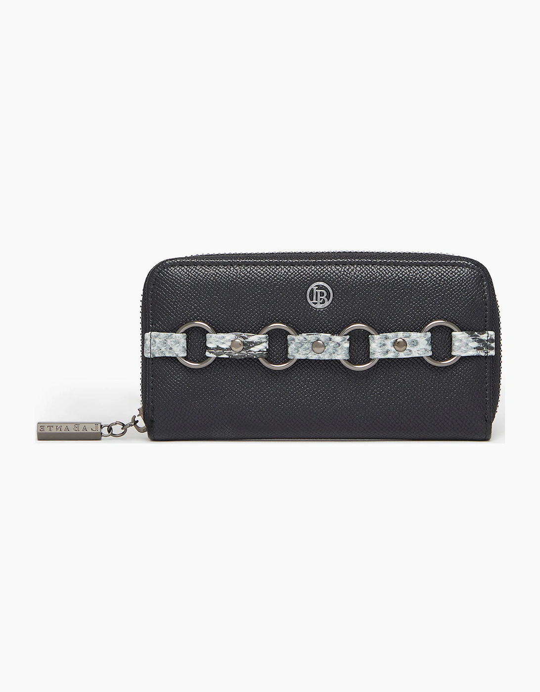 Labante London Women's Ellen Black Vegan Zip Around Wallet