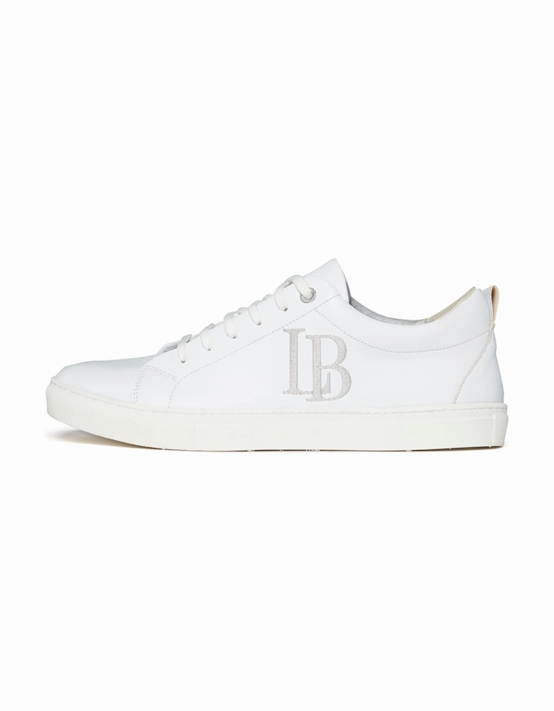 LB White Apple Leather Sneakers Men