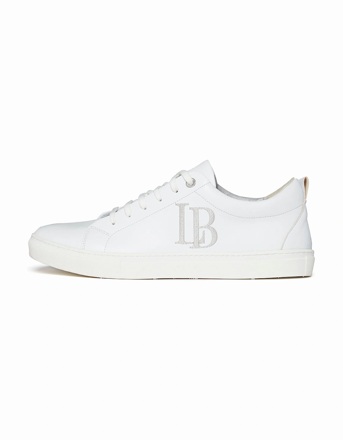 LB White Apple Leather Sneakers Men, 4 of 3