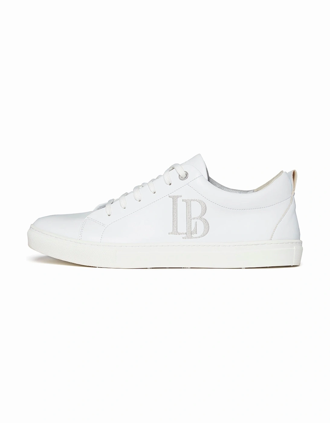 LB White Apple Leather Sneakers Men, 5 of 4