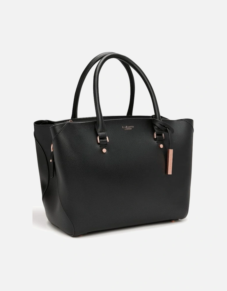 Sophie Black Vegan Tote Bag