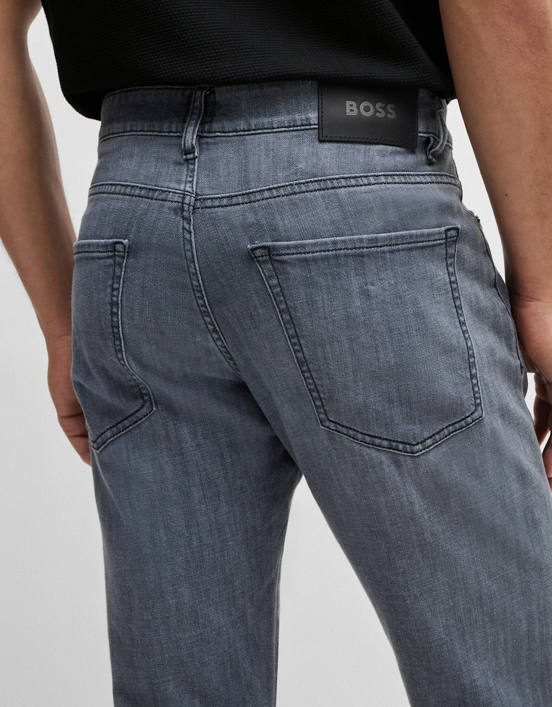 BOSS Black Delaware3-1 Jeans 10259036 040 Silver