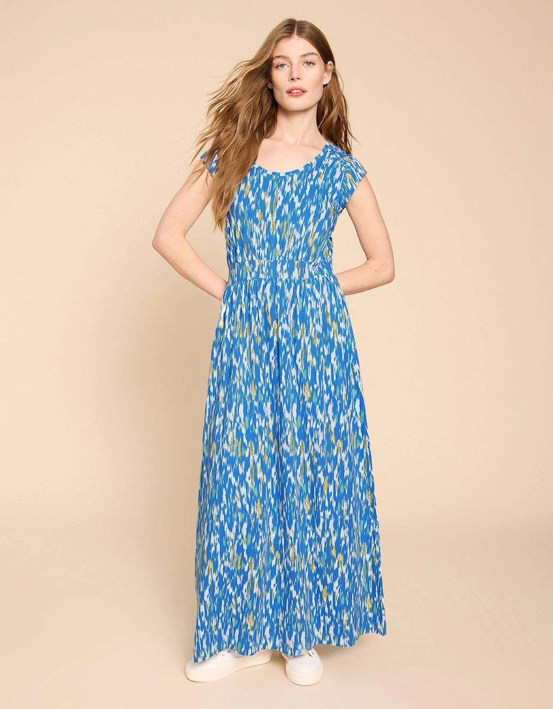 Darcie Jersey Maxi Dress - Blue, 2 of 1