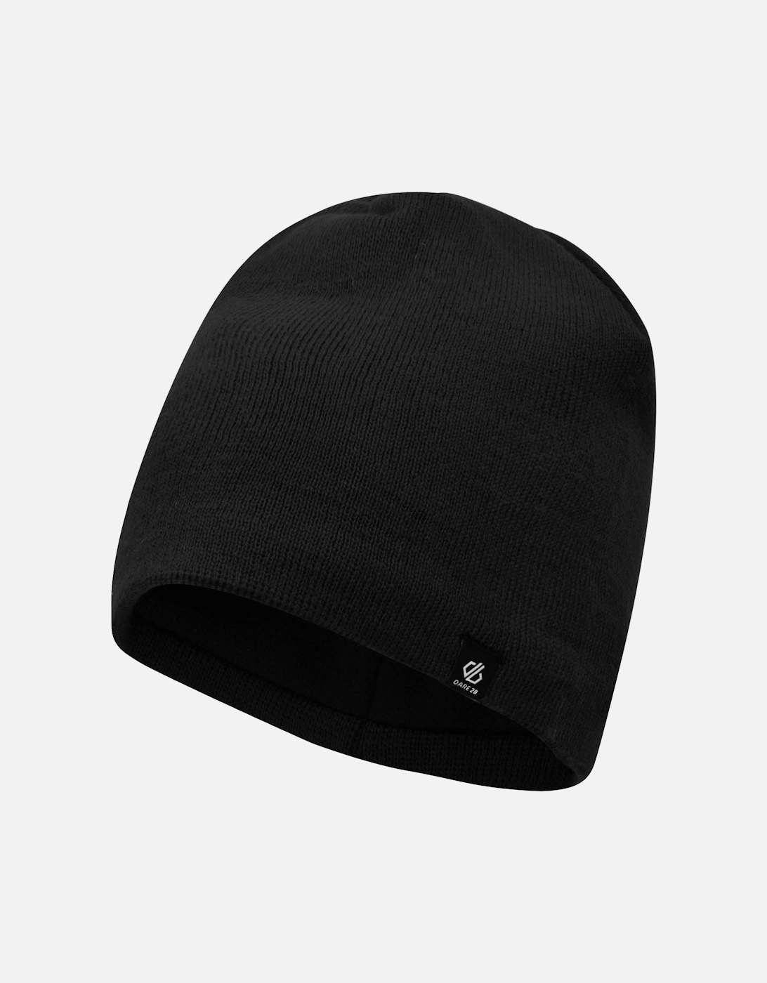 Mens Rethink Embroidered Fleece lined Beanie - Black, 4 of 3
