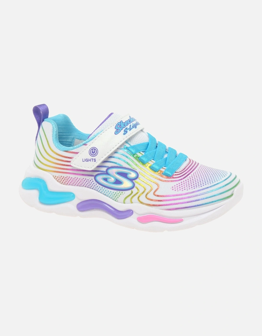 Wavy Beams Lights Girls Sports Trainers, 8 of 7