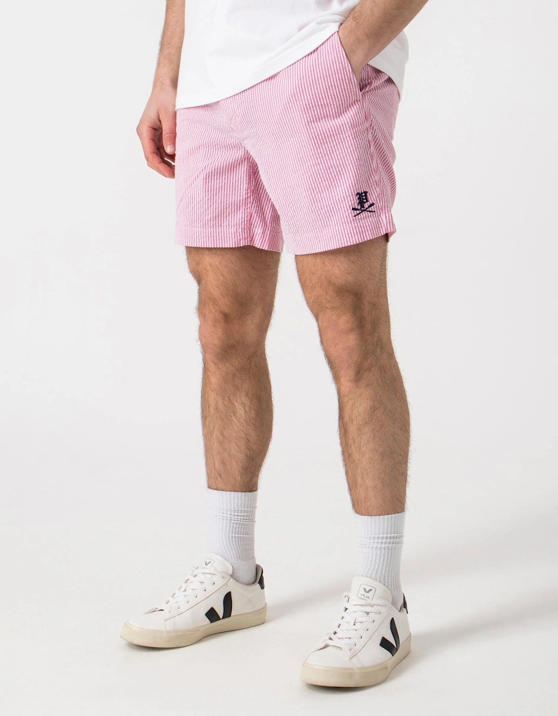 Classic Fit Twill Flat Front Shorts, 6 of 5