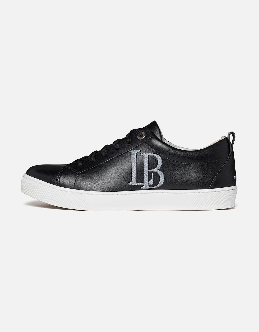 LB Black Apple Leather Sneakers for Women, 8 of 7