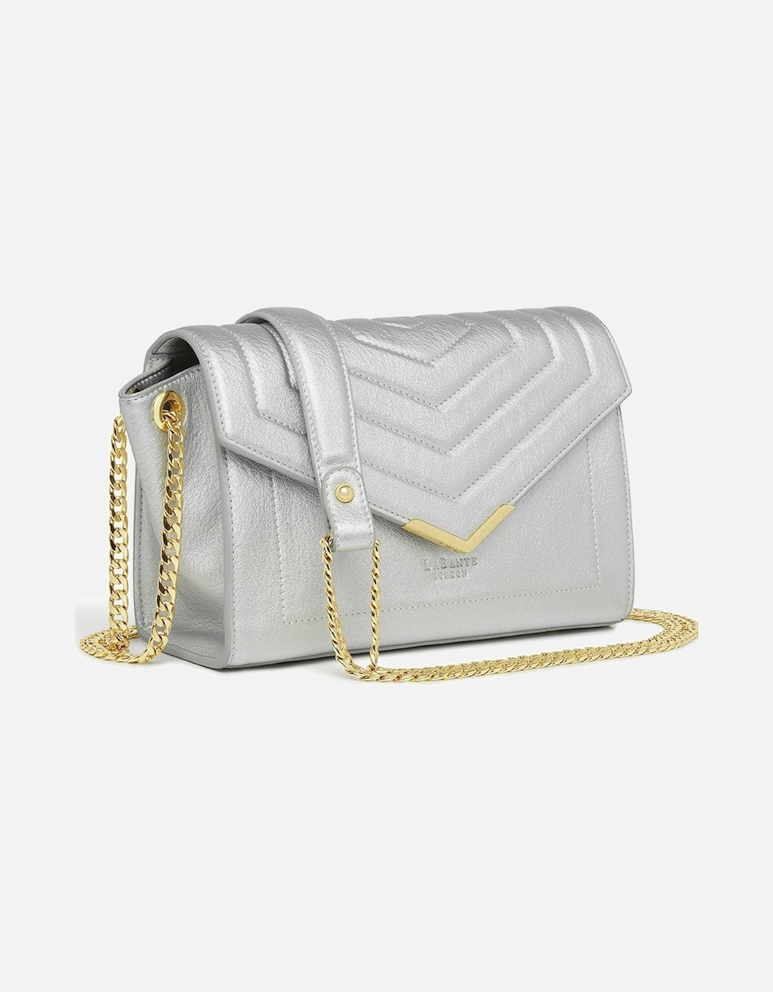 Kensington Silver Vegan Cross-Body Bag