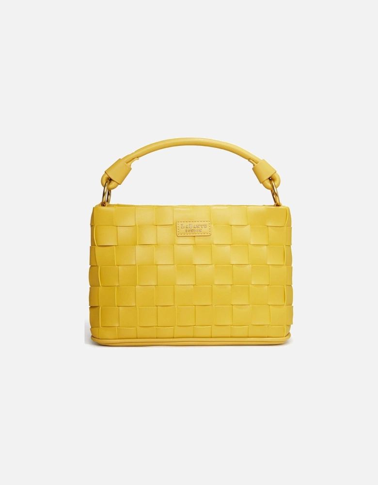 Bella Mustard Vegan Mini Crossbody Bag