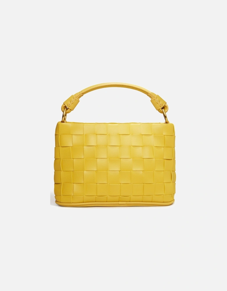 Bella Mustard Vegan Mini Crossbody Bag