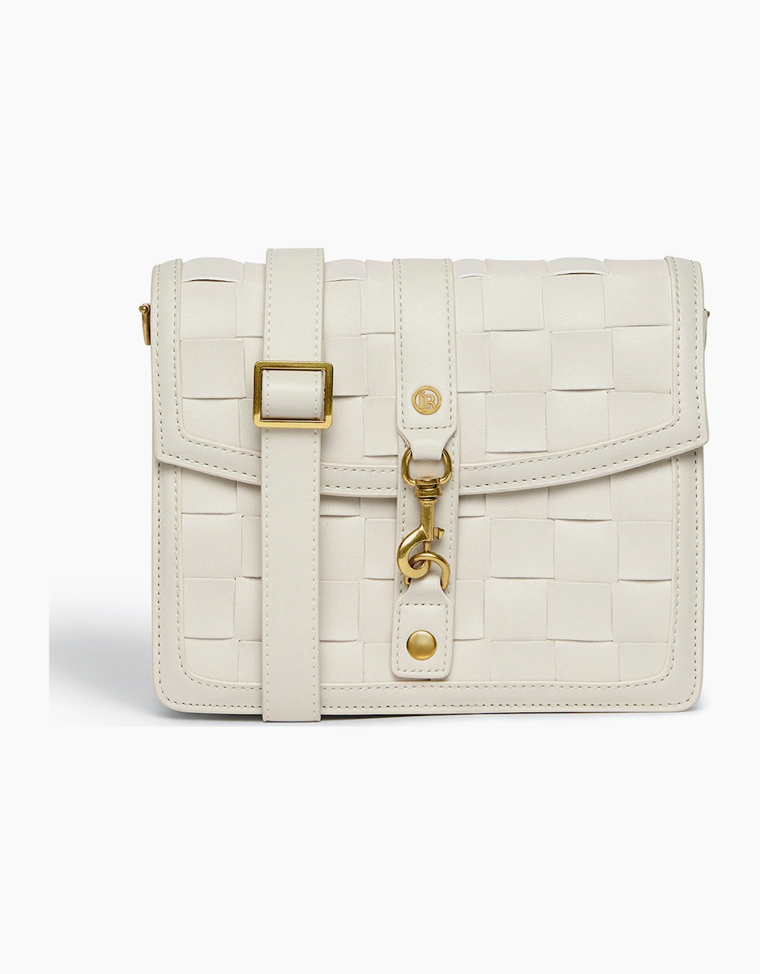 Labante London Women's White Daisy Vegan Shoulder & Crossbody Bag