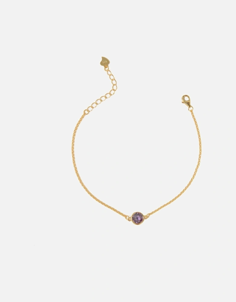 Purple Amethyst Sterling bracelet