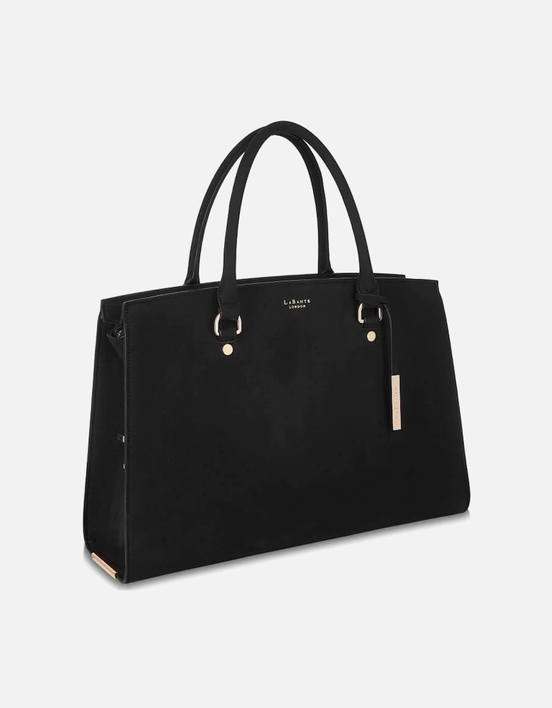 Aricia Black Vegan Laptop Bag