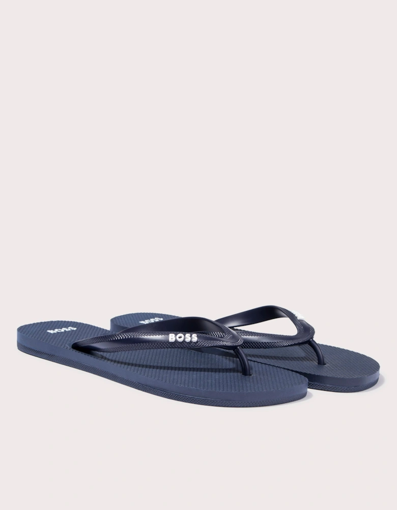 Tracy Branded Strap Flip Flops