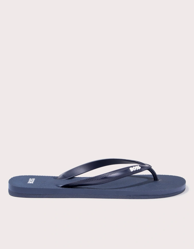 Tracy Branded Strap Flip Flops