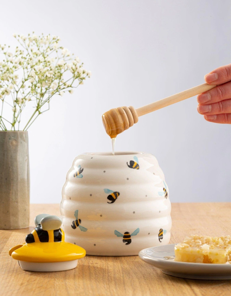 Price & Sweet Bee Honey Pot & Drizzler in Gift Box